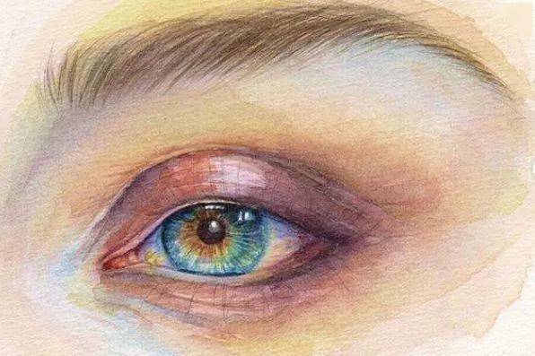 水彩|沉迷眼睛刻画的小伙伴看过来！Lina的水彩人物肖像步骤统统分享给你！