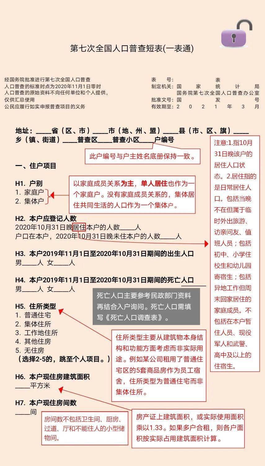 人口普查入户摸底表_人口普查入户摸底图片