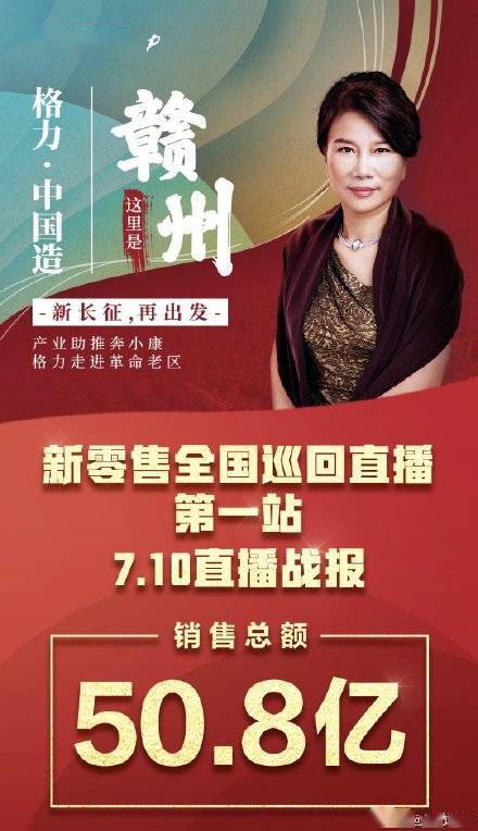 直播|10次直播带货416.8亿元，“直播女王”董明珠这次要与澳门合作
