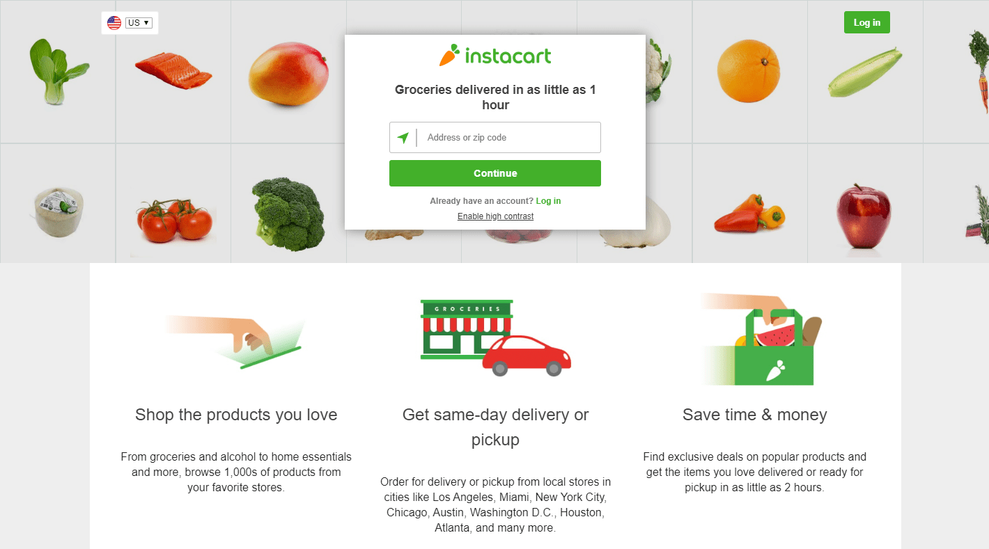 美国杂货配送平台「instacart」再获 2 亿美元新一轮融资,估值达 177
