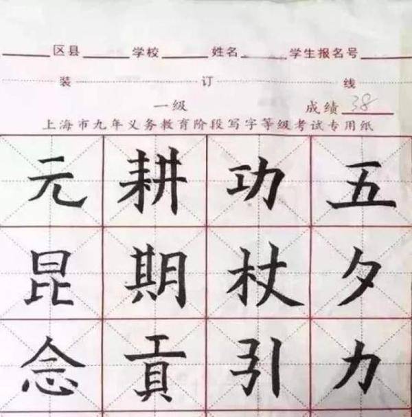 考试|重要！2020年上海中小学写字等级考将于11月27日举行，备考必读