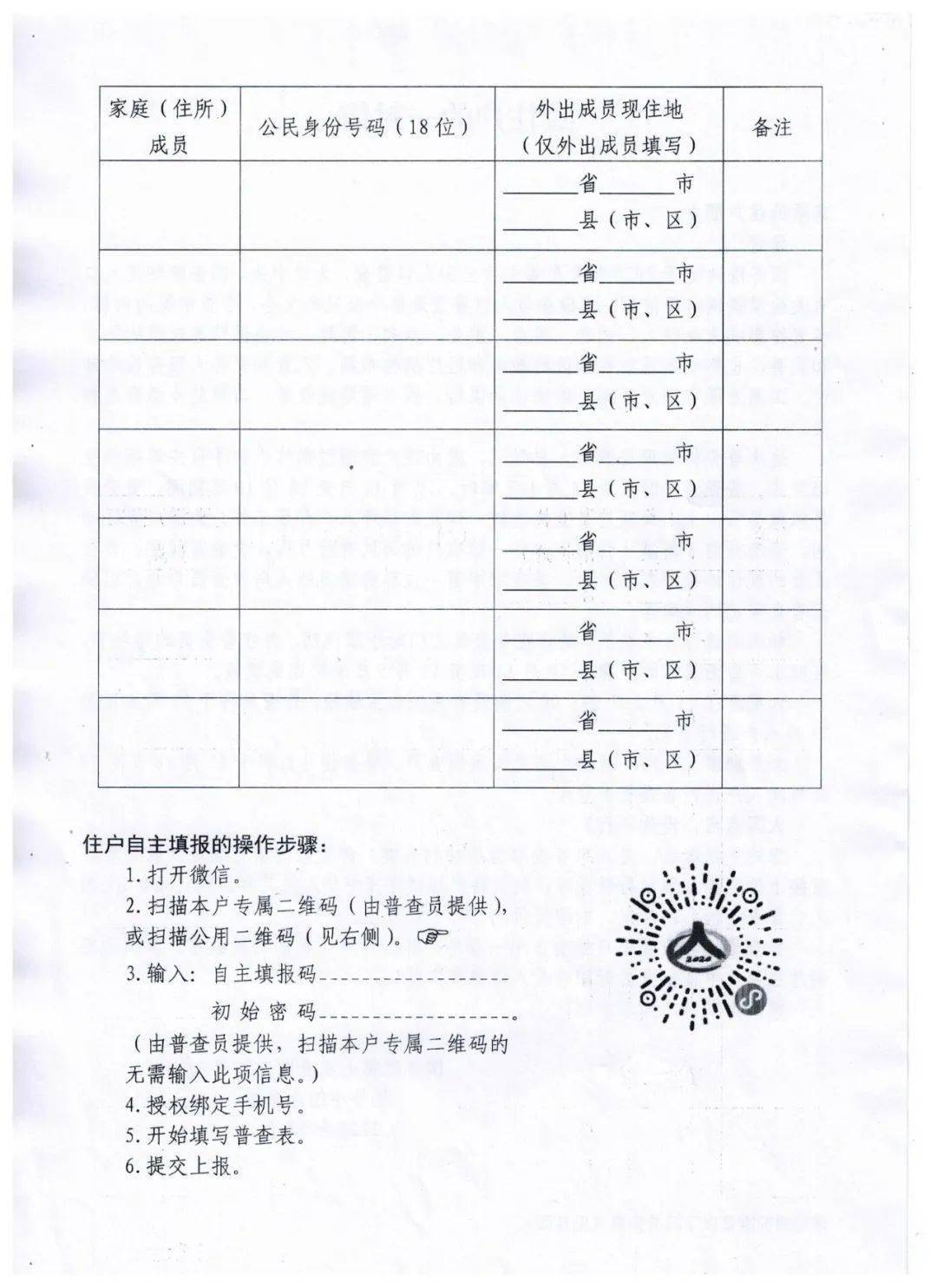 人口摸底调查登记表_常住人口登记表(3)