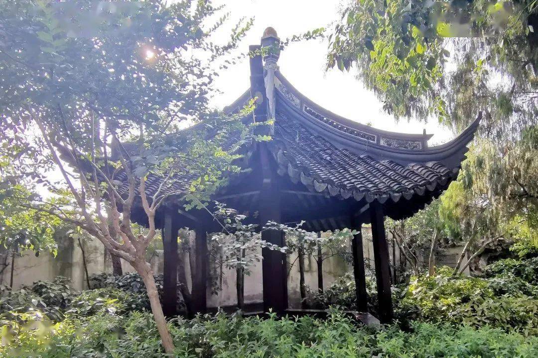 六角亭长方亭圆亭桂林公园里亭亭玉立