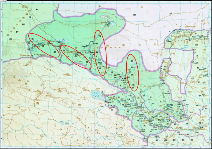 西汉河西四郡人口_河西五郡图