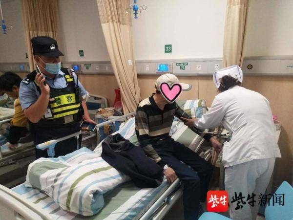 安置|住院老人溜出医院散步不慎晕倒 民警暖心救助将其送回