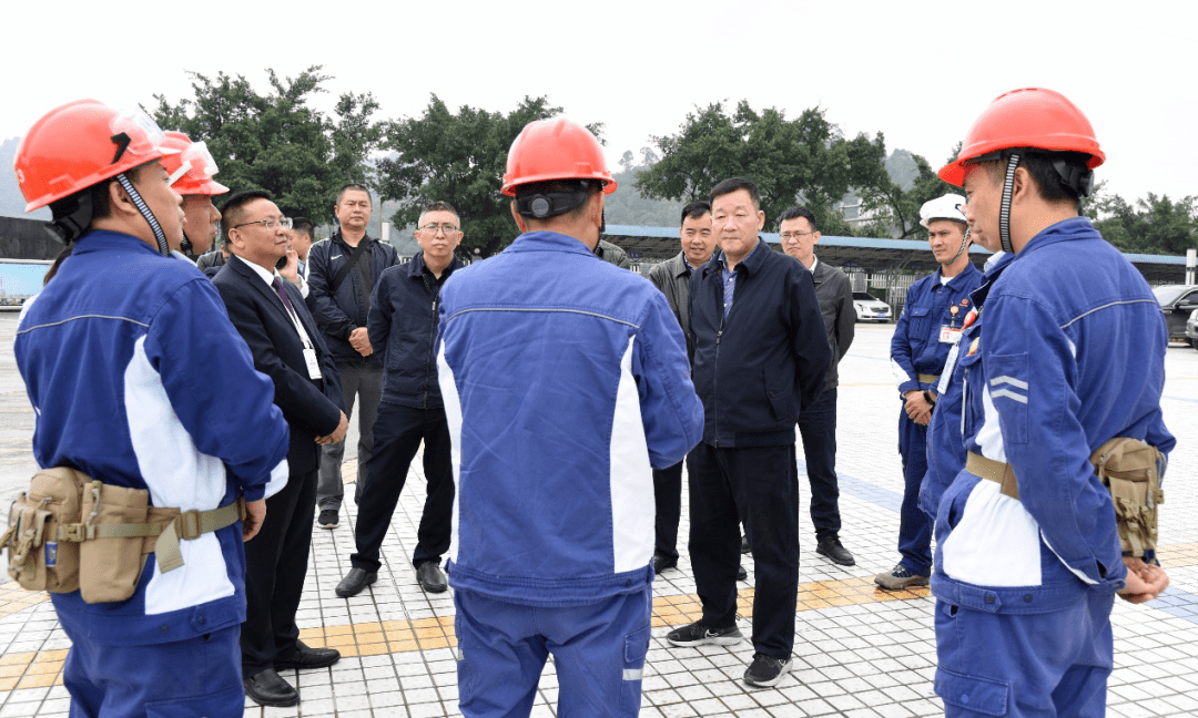 副处长韩丽莎,省生态环境监测总站总工程师何吉明莅临永祥多晶硅调研