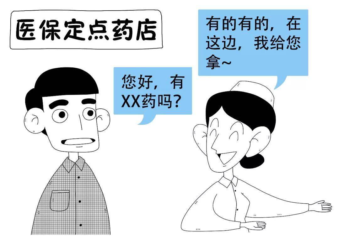 小王到附近的医保定点药店开药