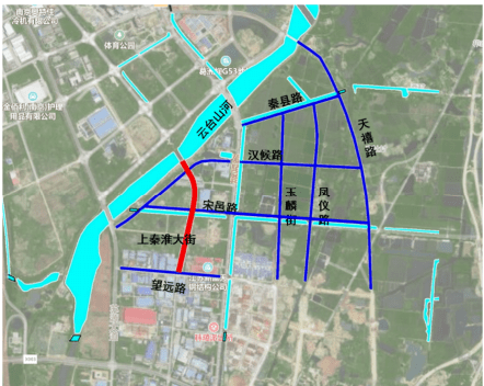 此外,上秦淮云台山河以南,8大市政道路其中  来