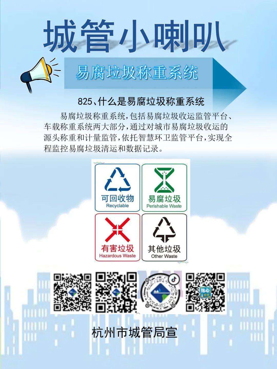 城管小喇叭——易腐垃圾称重系统_分类