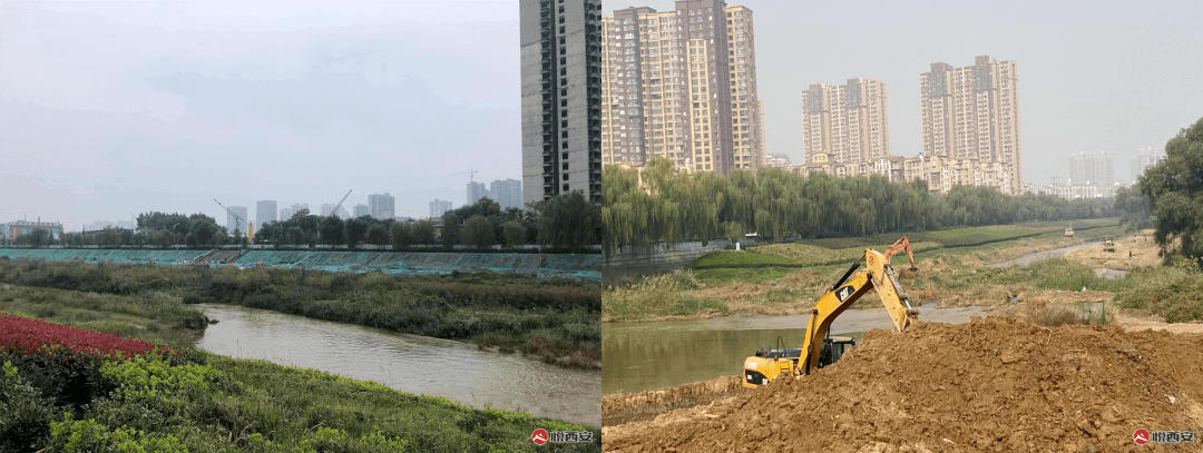 浐河生态治理进行中浐河雁鸣湖段以上灞河,浐河综合治理仅仅是"全域