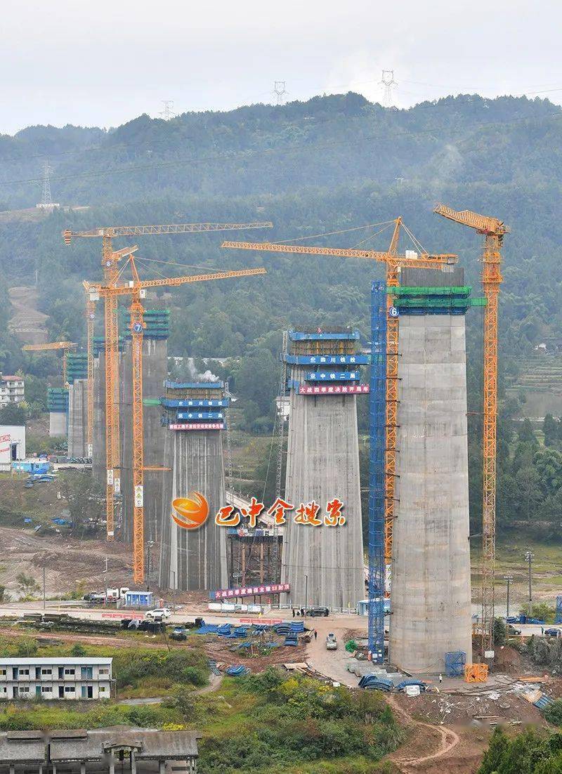 汉巴南铁路恩阳河特大桥建成这样了,现场高清大图戳这里→_手机搜狐网