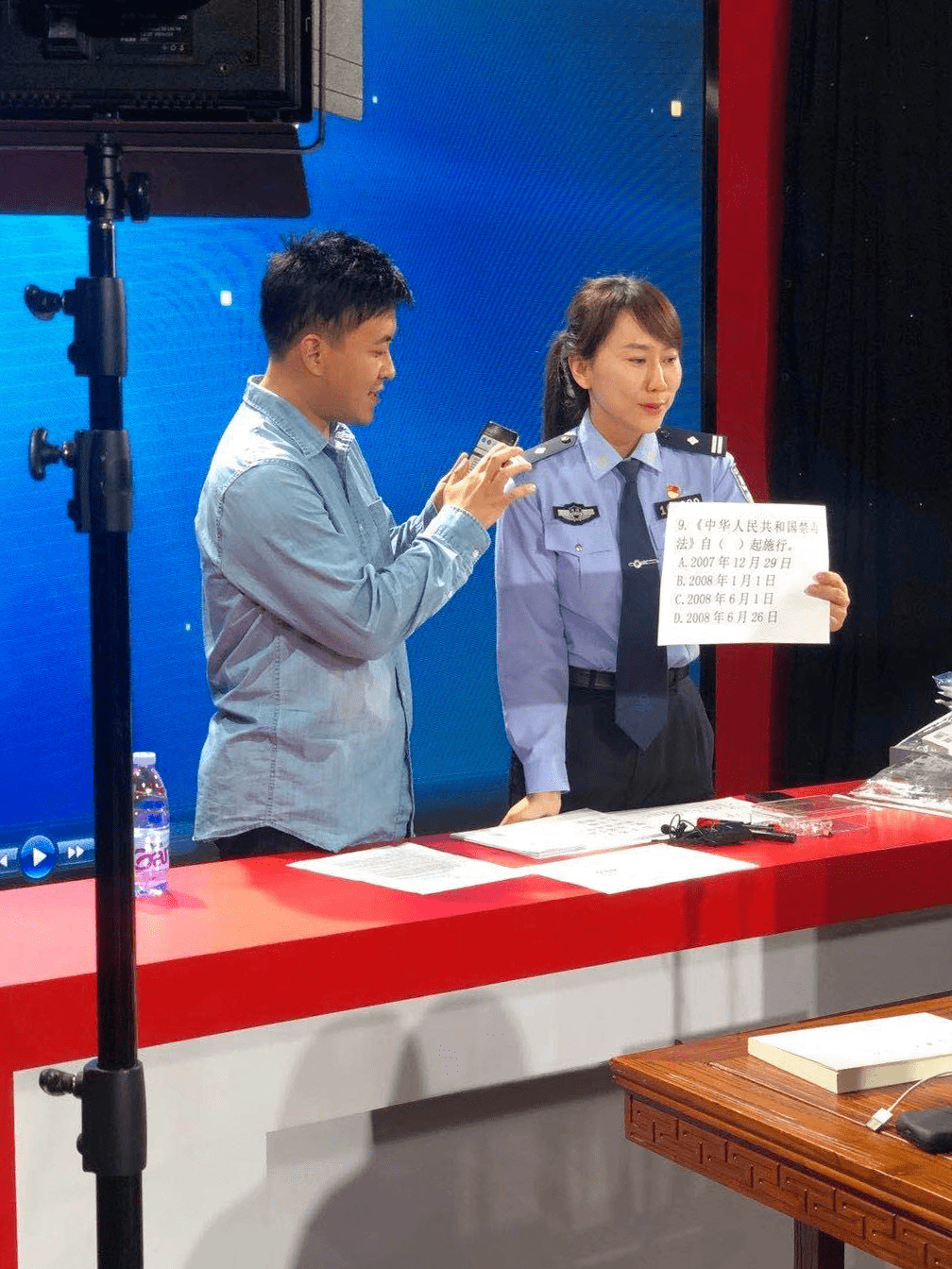 孟宪盛闽侯县融媒体中心主播和她的直播搭档赵莹闽侯警花姐姐主播是谁