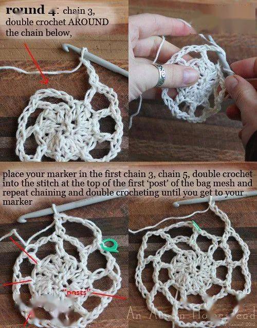 毛线|用剩余的毛线钩了几个购物网袋，出门真是好用极了！