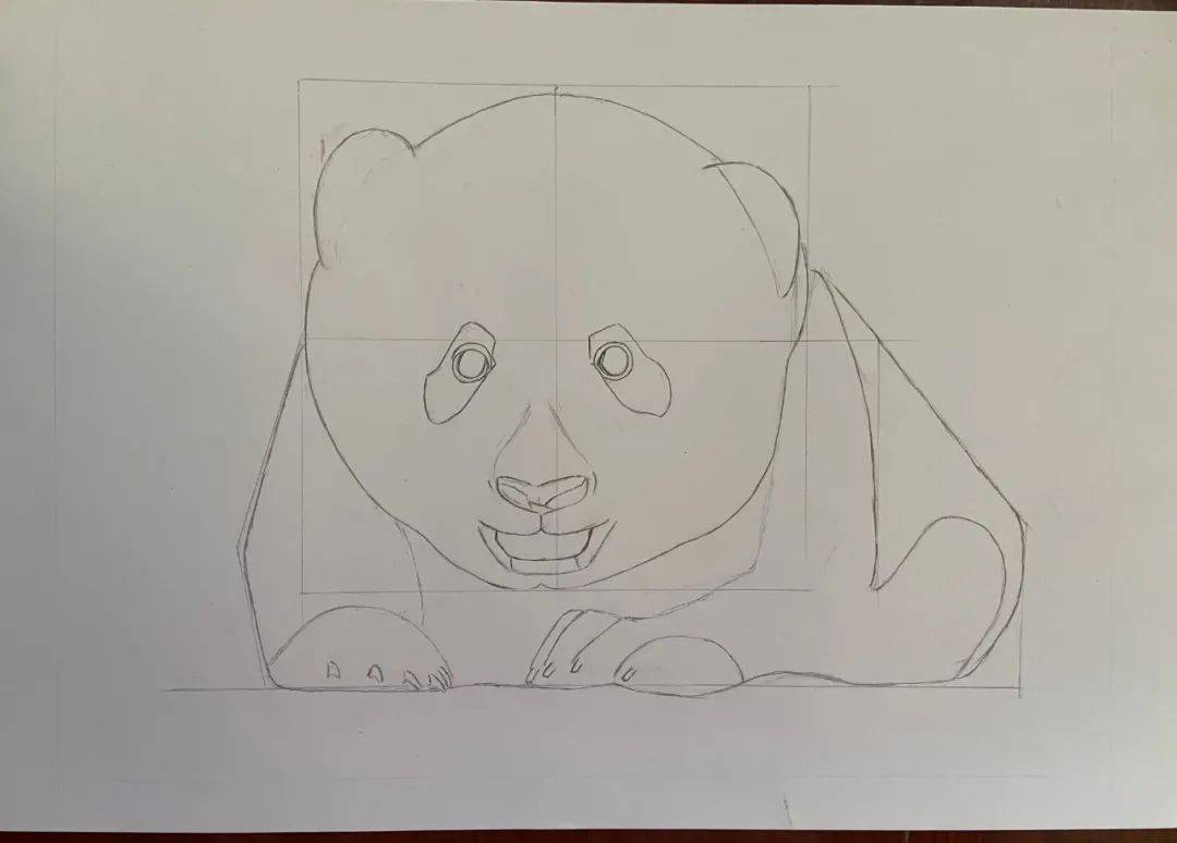 彩铅画图文教程熊猫
