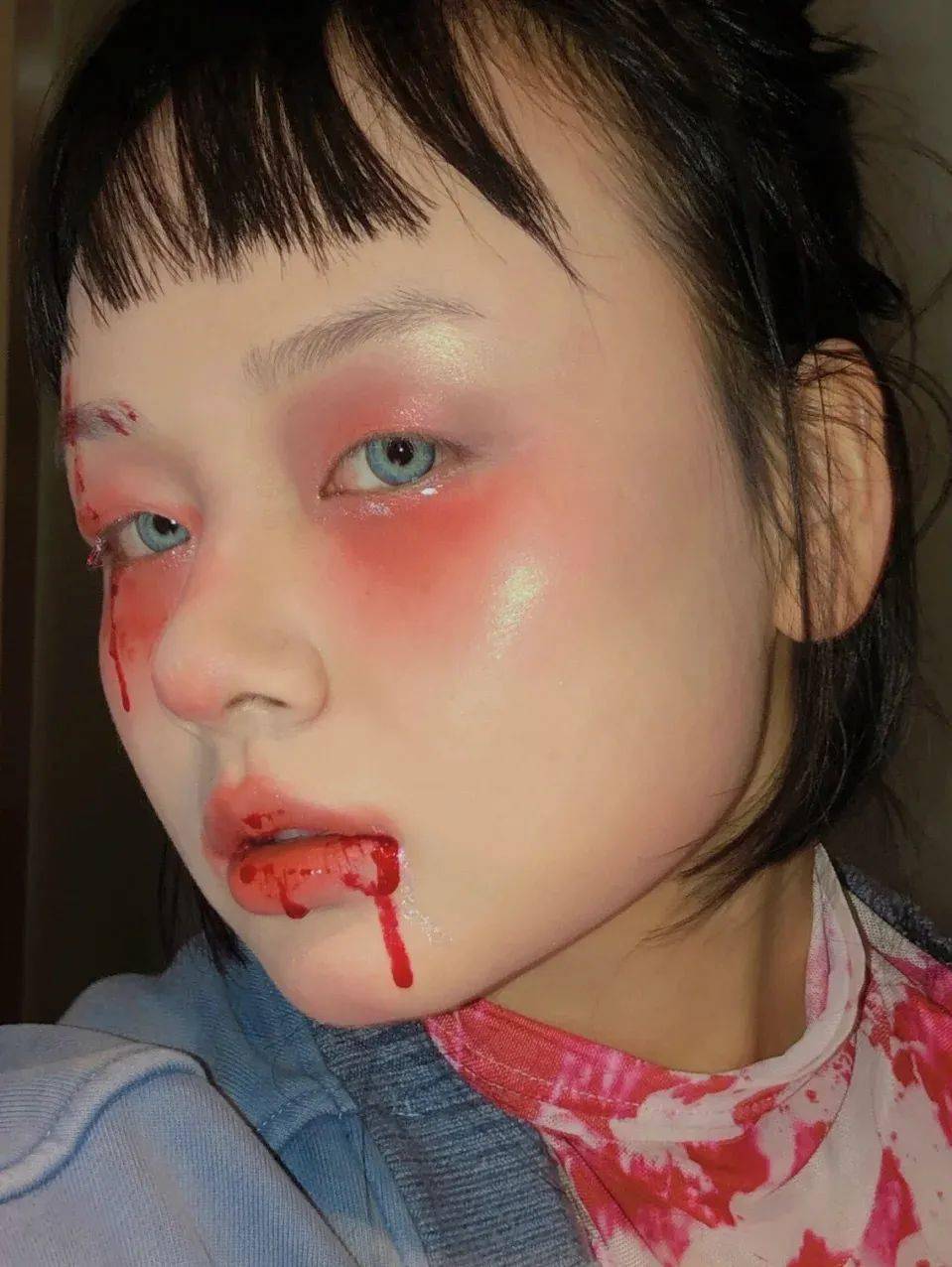 伤痕|都万圣节了你的妆容还不来点儿刺激的？