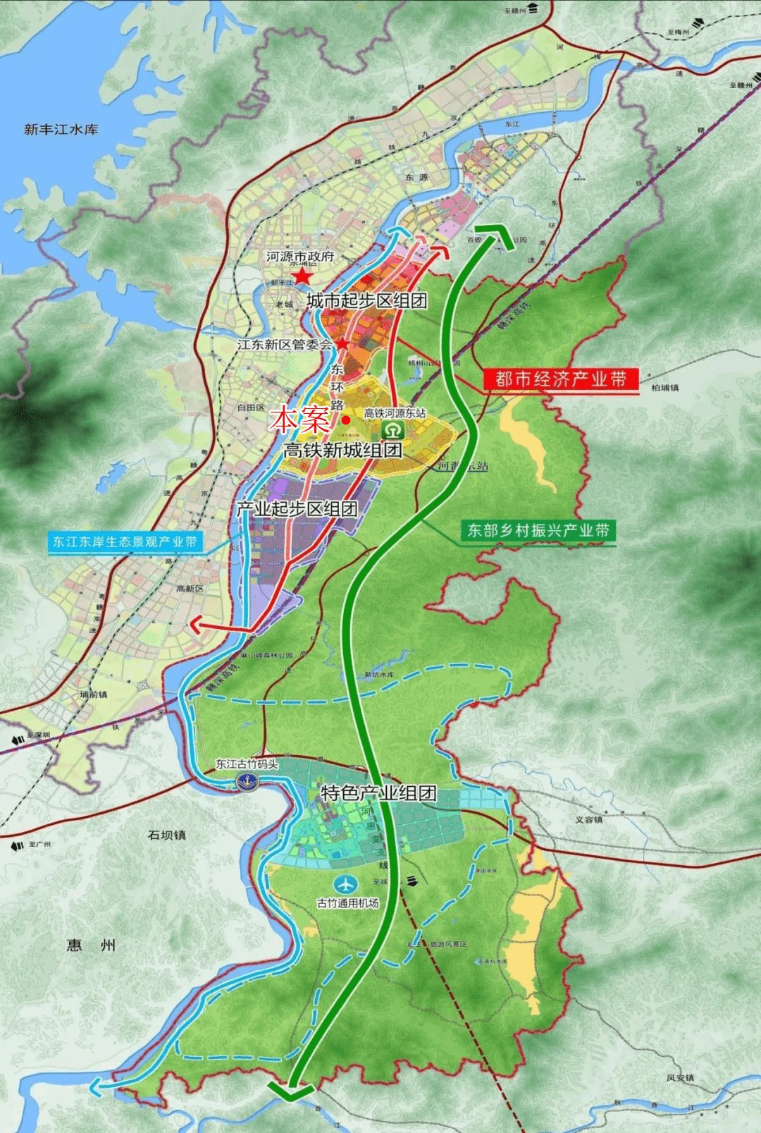 2020年河源市江东新区gdp_河源市江东新区地形图