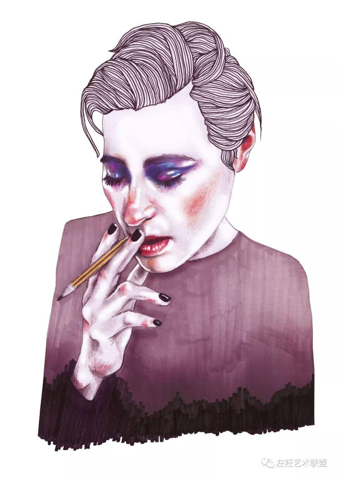 辅导|时装画探索 | Aysha Miah-Edwards不喜欢“美人”，只喜欢“怪人”