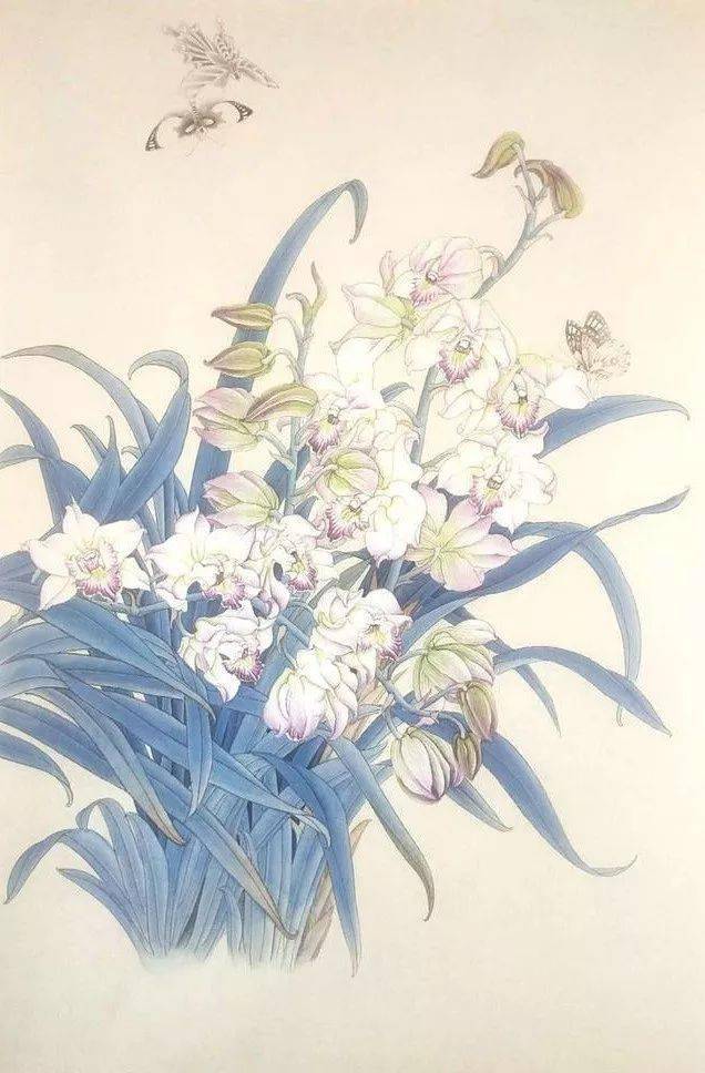 国画教程工笔画兰花清惠