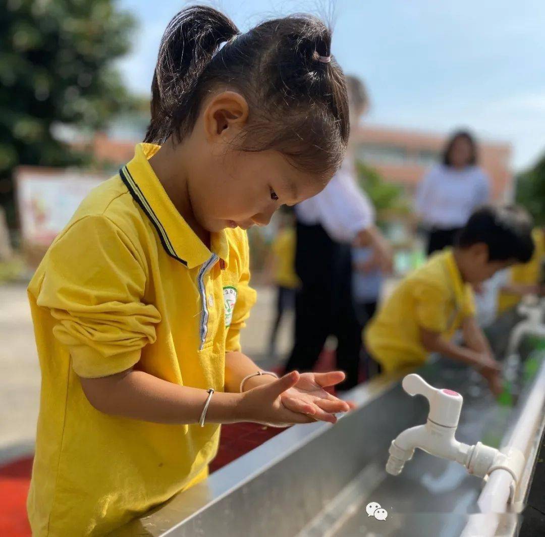 大立幼儿园中班级七步洗手法比赛