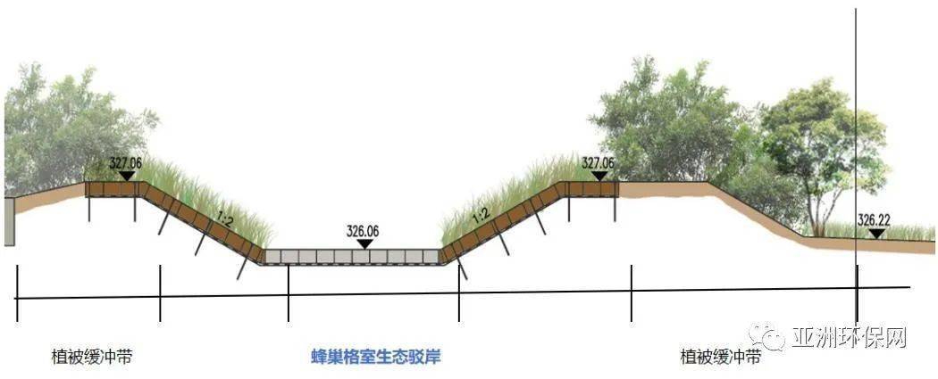 在河道两岸构建植被缓冲带,有效削减地表径流输入的n,p等营养物,提高