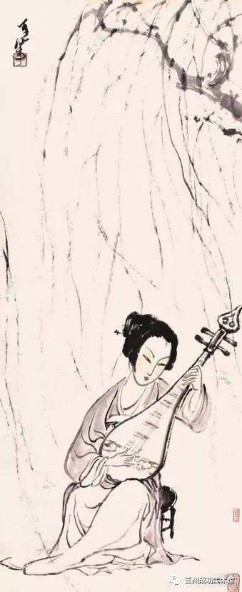 【诗画阅微】仕女画——迷离惆怅的"李美人"_李可染