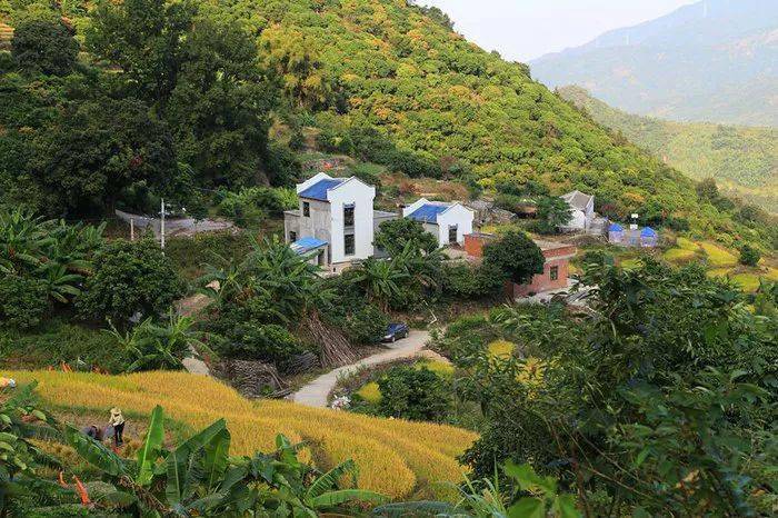 多米的大山里他们的居住点全部是祖居在那里的少数民族-畲族角峰村