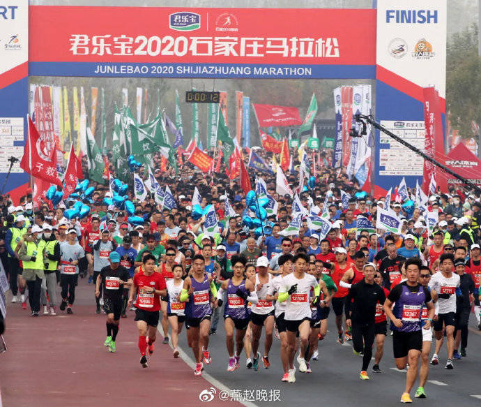 石家庄|刚刚，3000人奔跑在石家庄“母亲河”畔，这场面太像画！