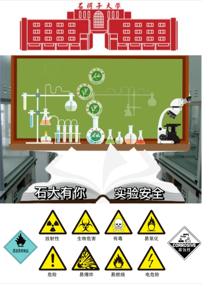 化比赛石河子大学首届燕辰杯实验室安全知识邀请赛作品展示海报三