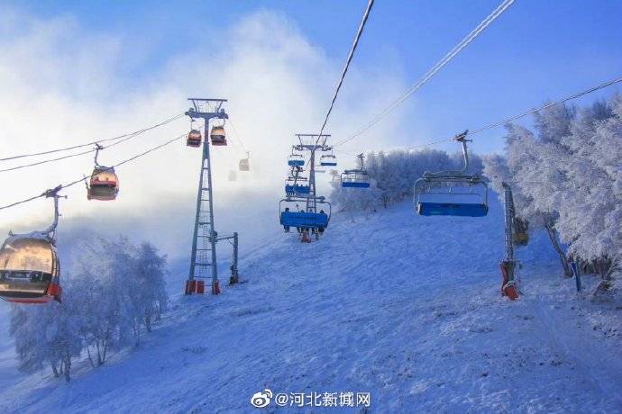 张家口雪后的崇礼滑雪场美爆了