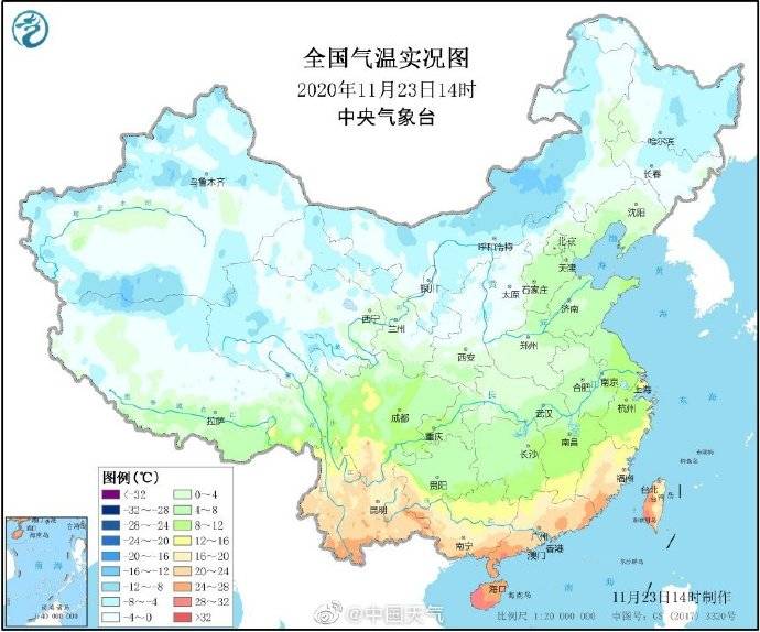 褪色的气温实况图