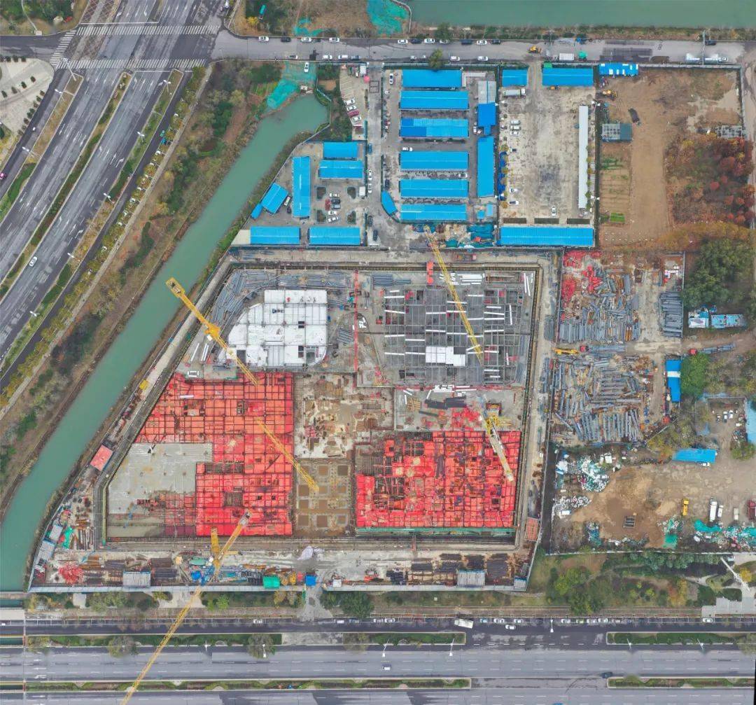 商丘市三馆一中心建设进度如何?最新航拍来了!