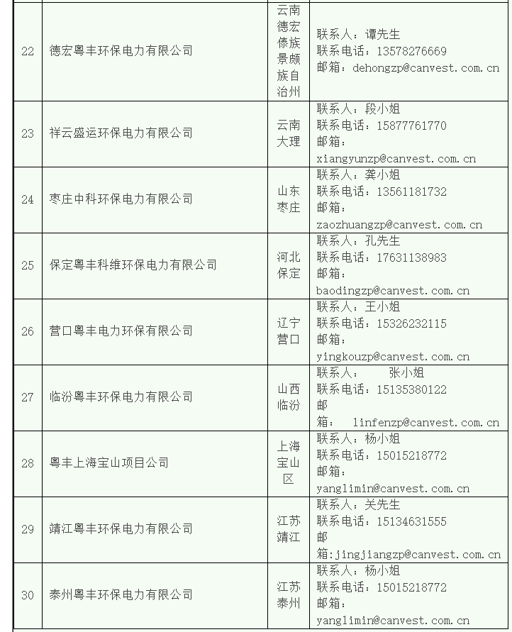 微学工粤丰环保电力有限公司