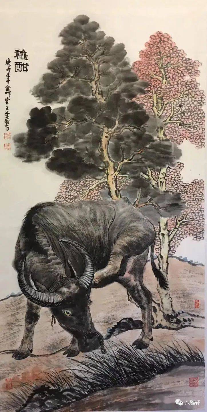 八雅轩丨八雅轩在线著名画家李牧一一百牛作品展