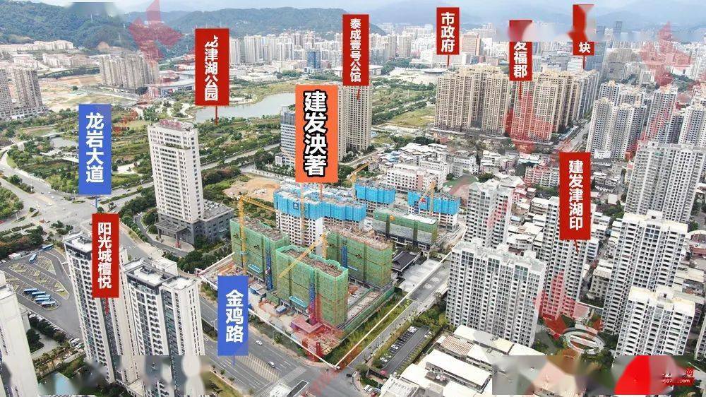 建发泱著雄踞龙岩大道与金鸡路两大城市主干道交汇处,尊享便捷交通