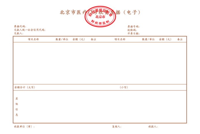 北京:关于进一步做好本市医疗收费票据改革工作的通知