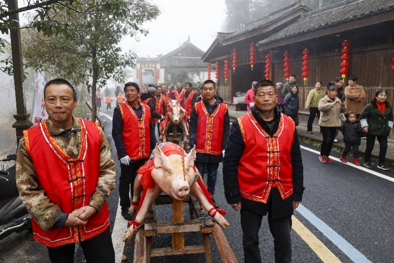 浙江畲族非遗抢猪节 欢乐庆丰年