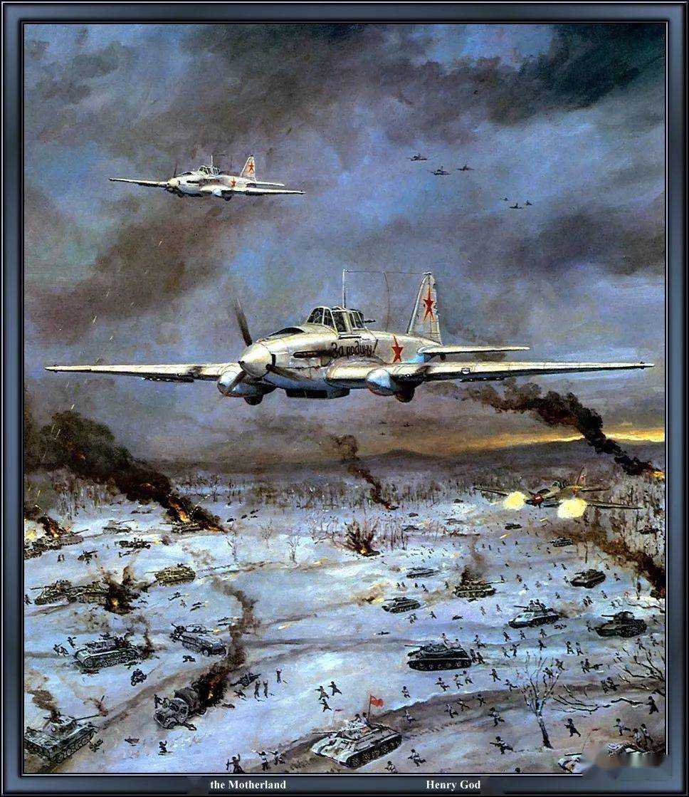 画布上的战场风云二战油画欣赏