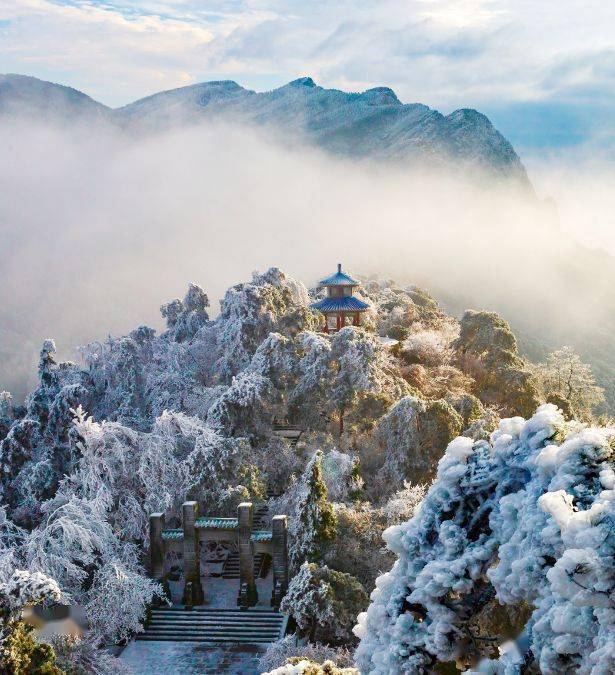 冬恋庐山南国雪景何处寻尽在冬日庐山享尽云瀑雾凇无敌雪景