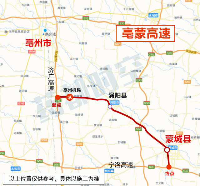 亳州至蒙城高速公路项目作为我省重点项目,线路全长104公里,总投资约