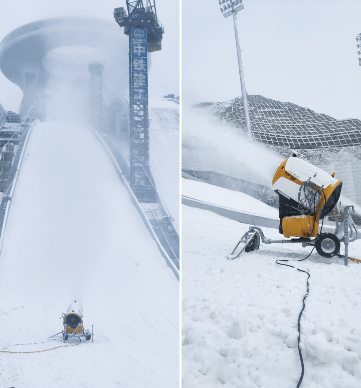 "雪如意"首次造雪