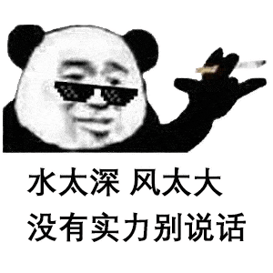 水太深 风太大 没有实力别说话