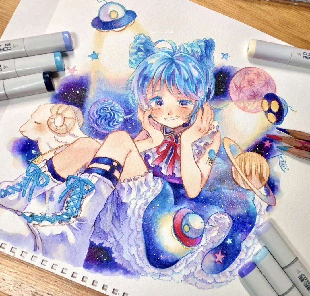 cg原画插画教程:q版动漫卡通人物手绘