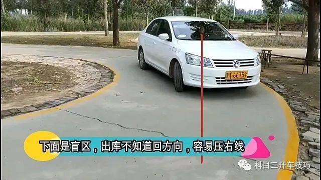 速度慢,左前灯,压右线别犹豫,打一圈,边走边调方向盘让左灯始终压线