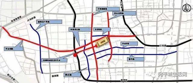 丰台火车站周边将配建11条路!丰台西路规划为主干路