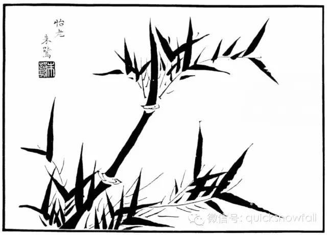 竹子简谱画_竹子画(3)