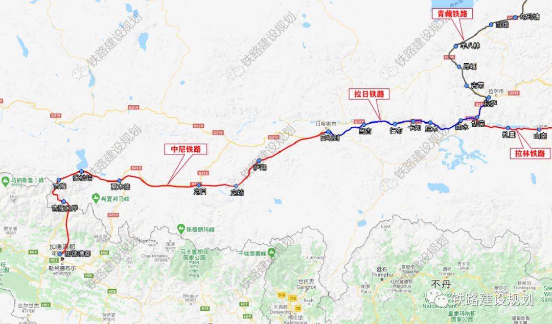 中尼铁路线路走向示意图▼ 责任编辑