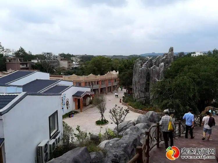 风景如画!赣州五彩城花博园,台湾部落民俗文化村