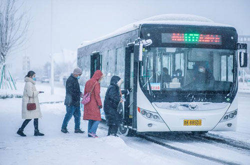 威海迎来今冬首场大范围降雪