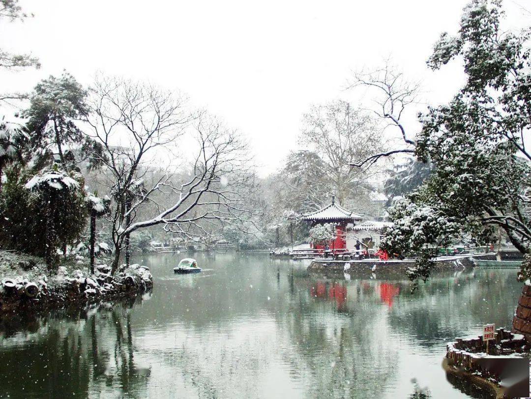 武汉中山公园雪景.