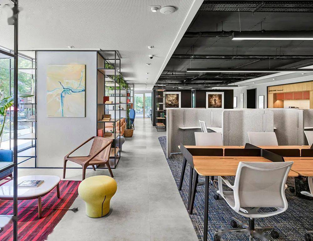2000平米社交型联合办公空间设计多元灵活的工业美学